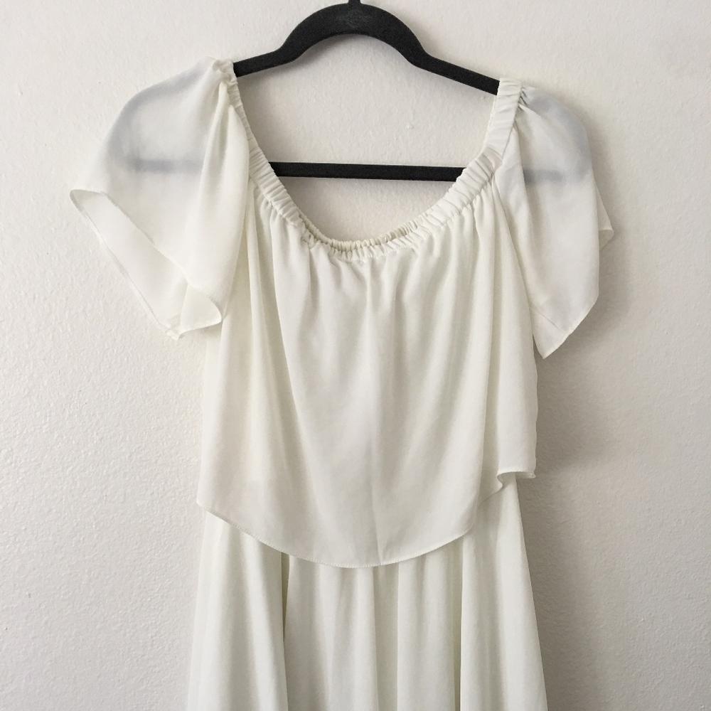 White asos dress